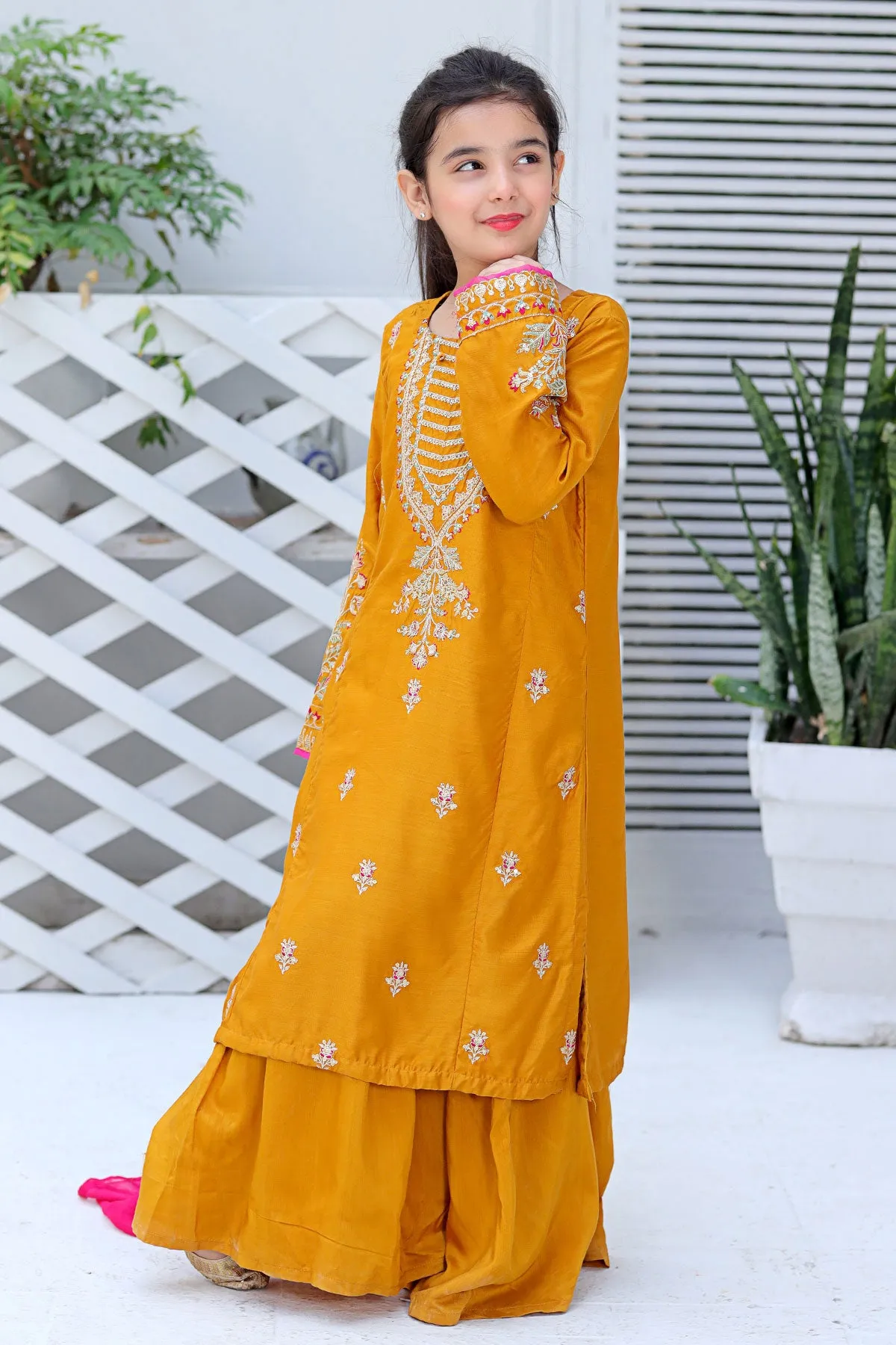 3 PIECE KIDS LUXURY PRET | CH-279