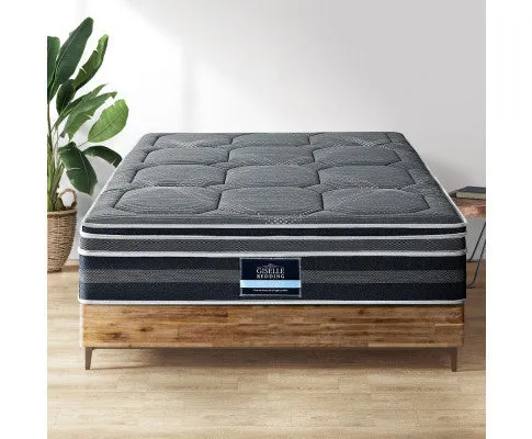 35CM Mattress Bed 7 Zone Dual Euro Top Pocket Spring Medium