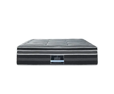35CM Mattress Bed 7 Zone Dual Euro Top Pocket Spring Medium