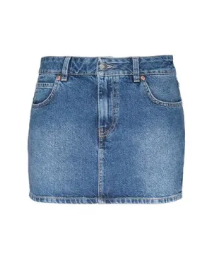 8 By Yoox Women Denim skirt Blue 27 jeans