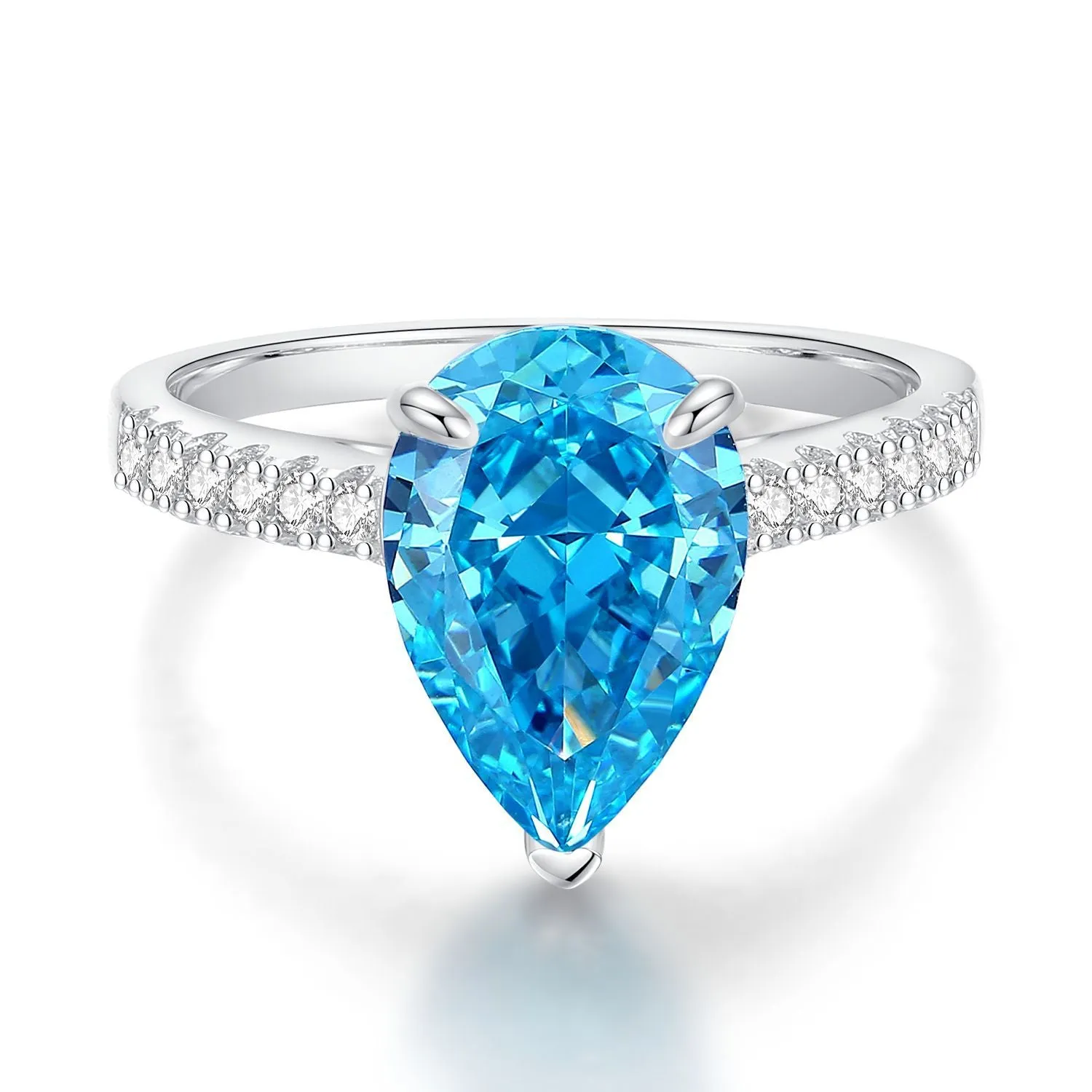 925 Pure Silver Ring With Pink Diamonds and Zirconia