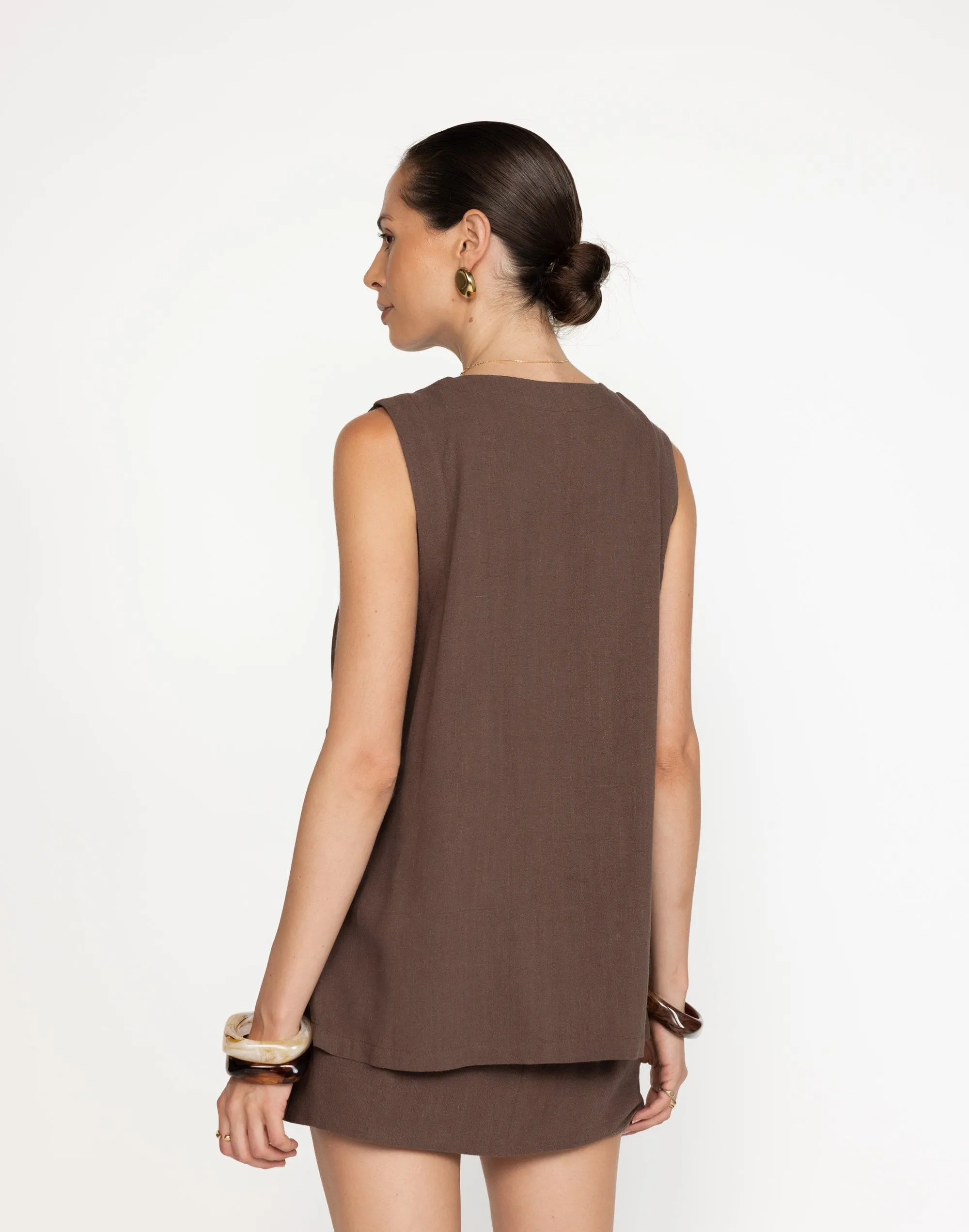 Adelle Top (Cocoa)