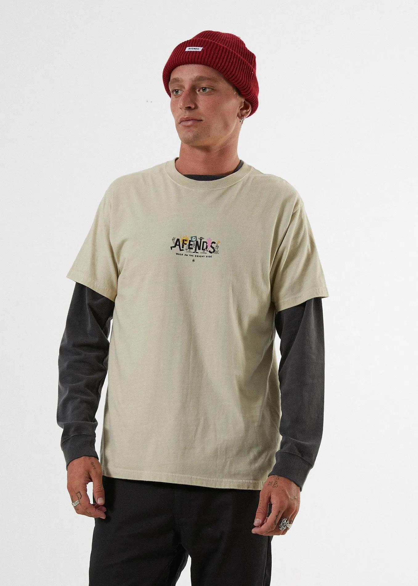 Afends Mens Bright Side - Retro Fit Tee