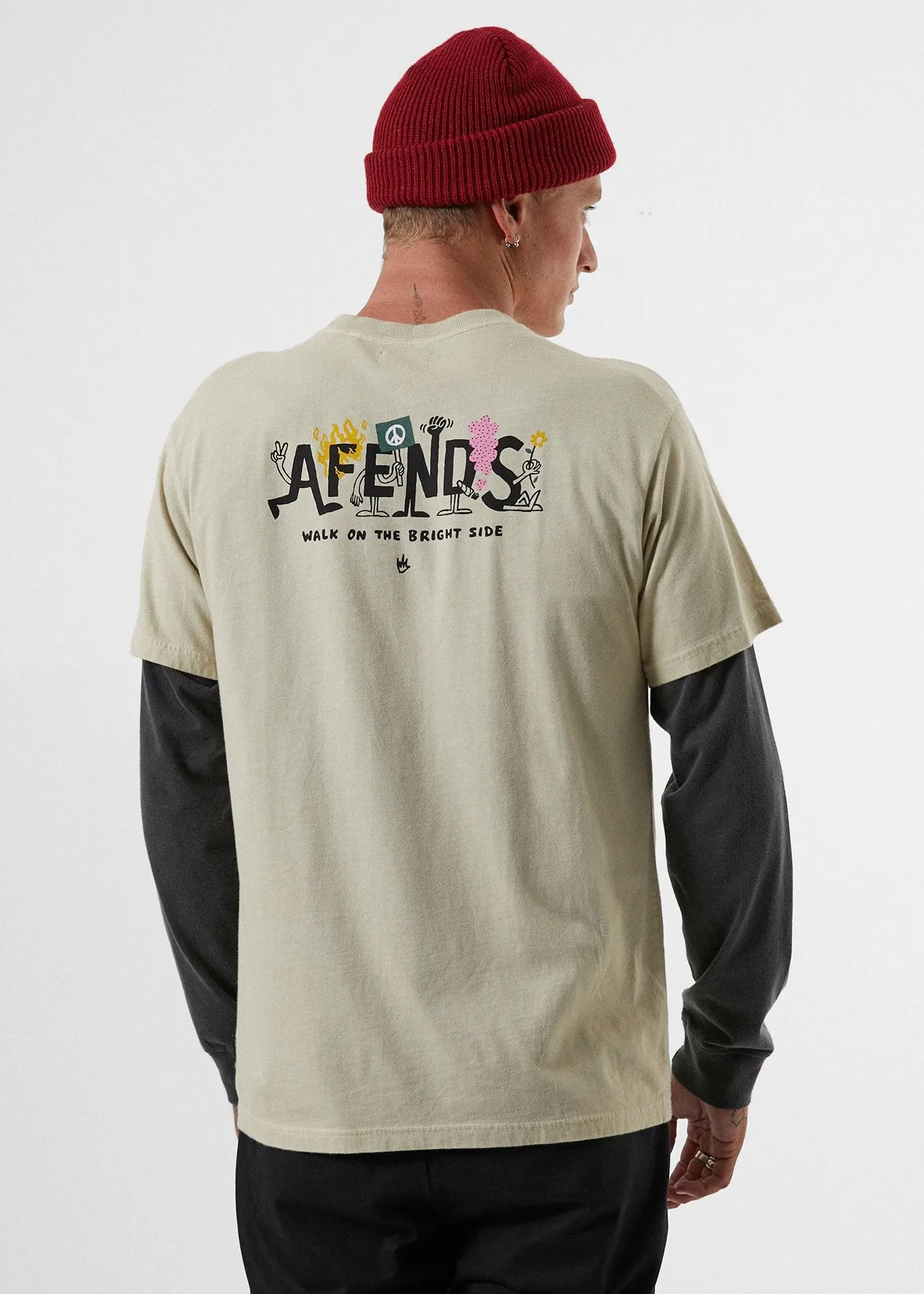 Afends Mens Bright Side - Retro Fit Tee
