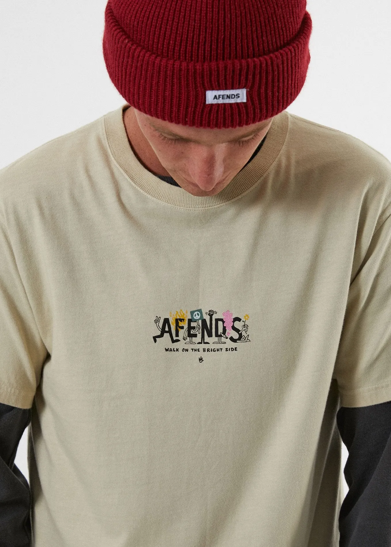 Afends Mens Bright Side - Retro Fit Tee