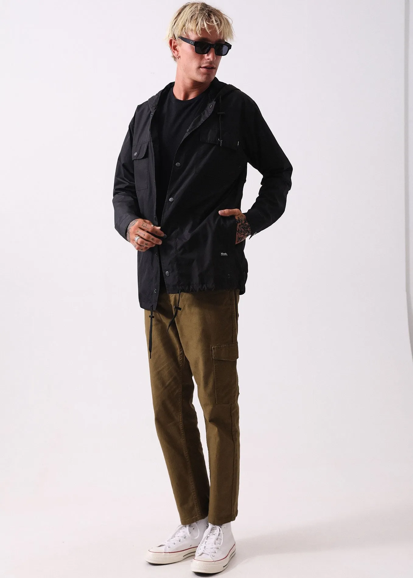 Afends Mens Easy  - Rain Hooded Jacket