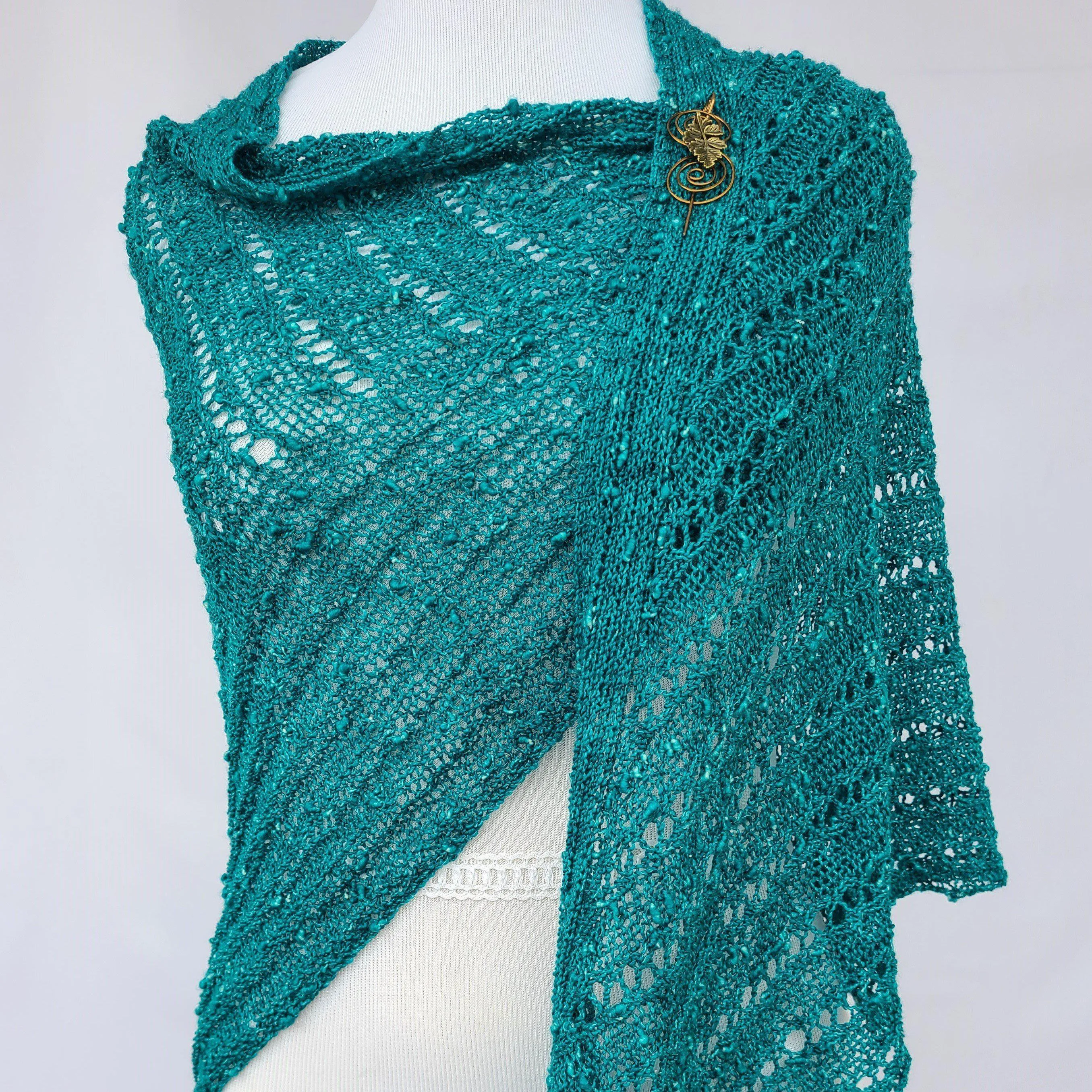 Ages Hence PDF Knitting Pattern Download Triangle Shawl