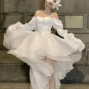 Aiertu - Bride of the Masquerade Dress Kawaii Academia Y2K Cottagecore Coquette Fairycore Dollette Princesscore