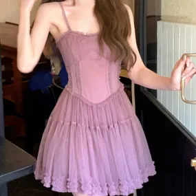 Aiertu - Violeta and the Violin Dress Kawaii Academia Y2K Cottagecore Coquette Fairycore Dollette Princesscore