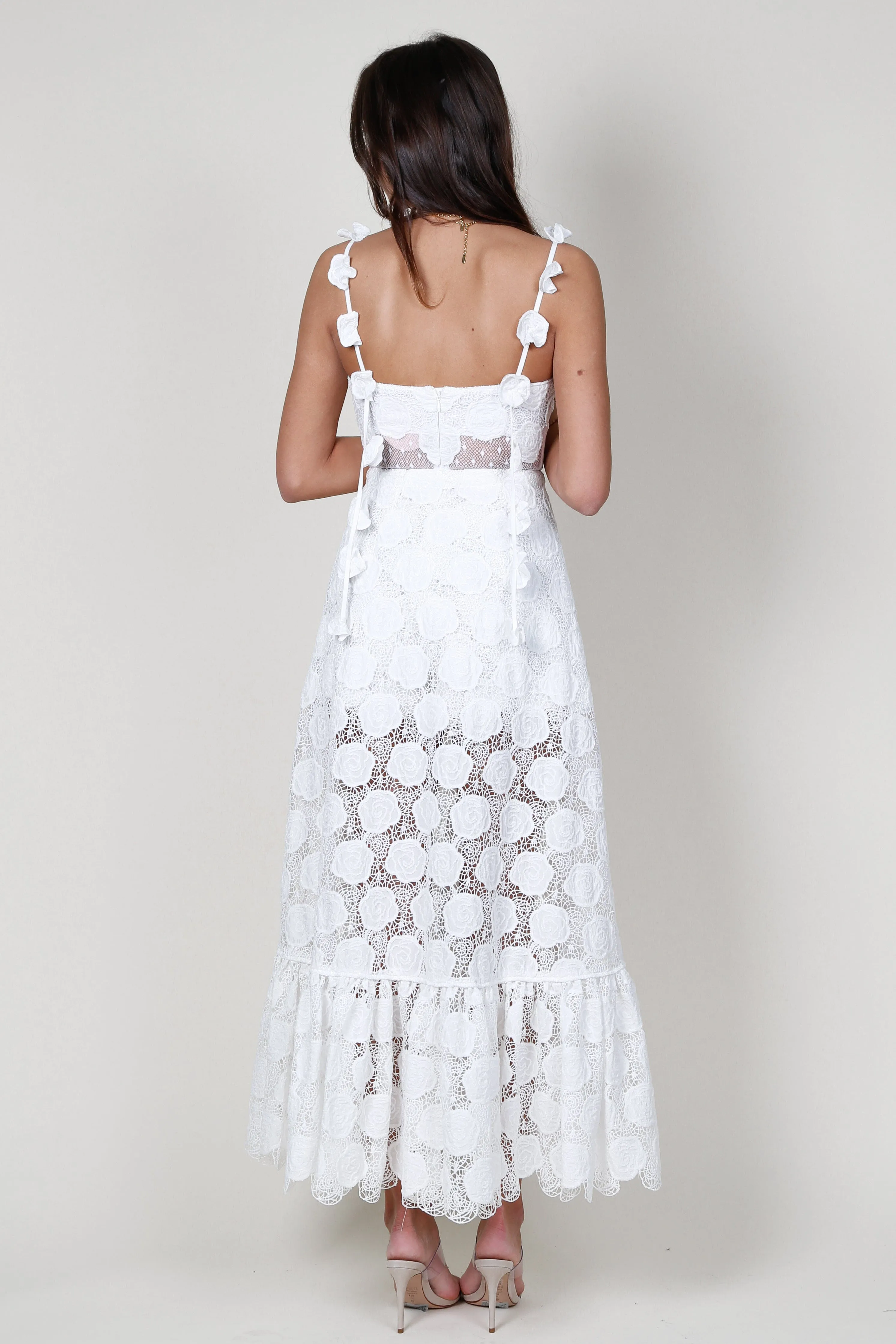 ALEXIS | Armas Romper Cape - White