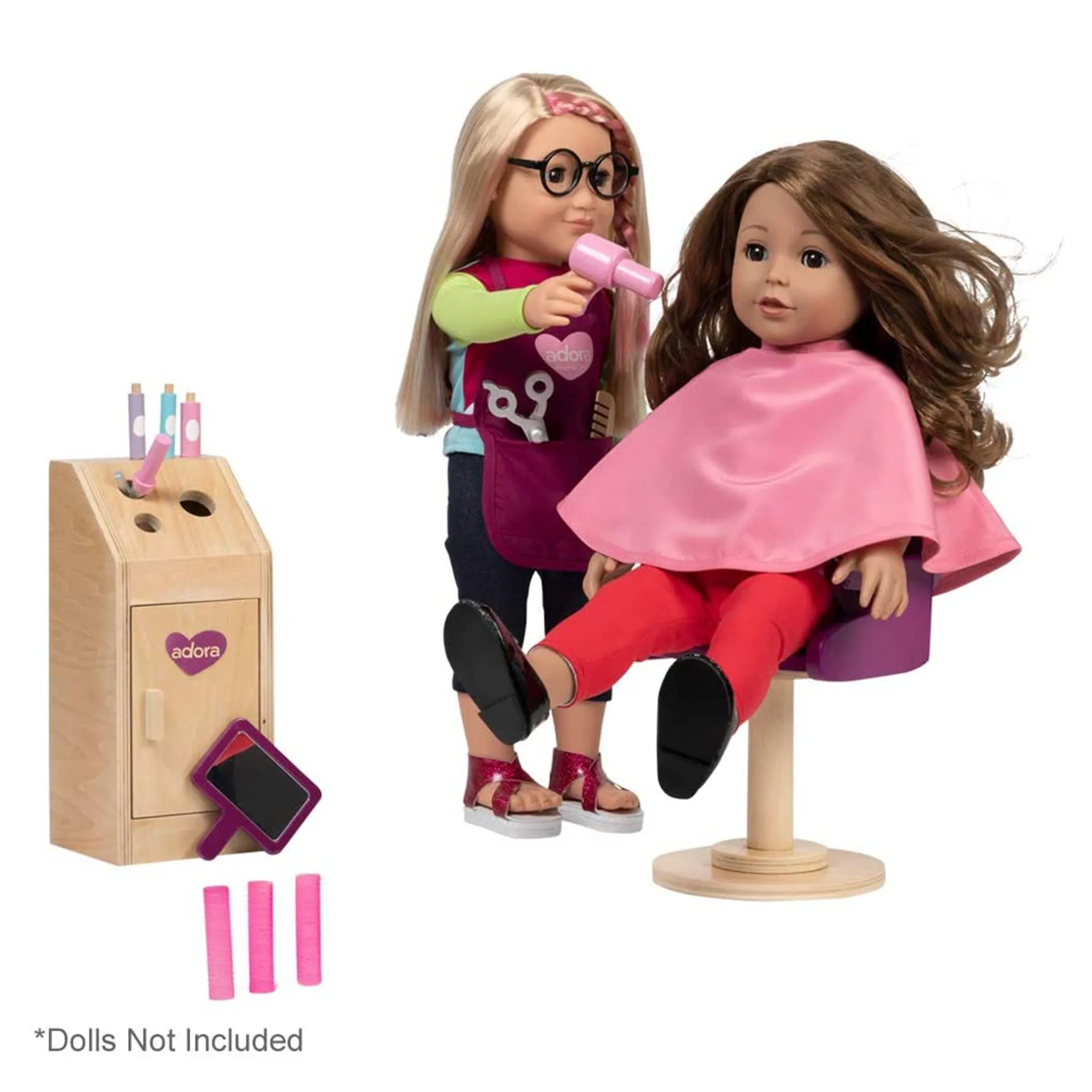 Amazing World 18 inch Doll Accessories Salon Accesory Set – 17 Pieces (Amazon Exclusive)