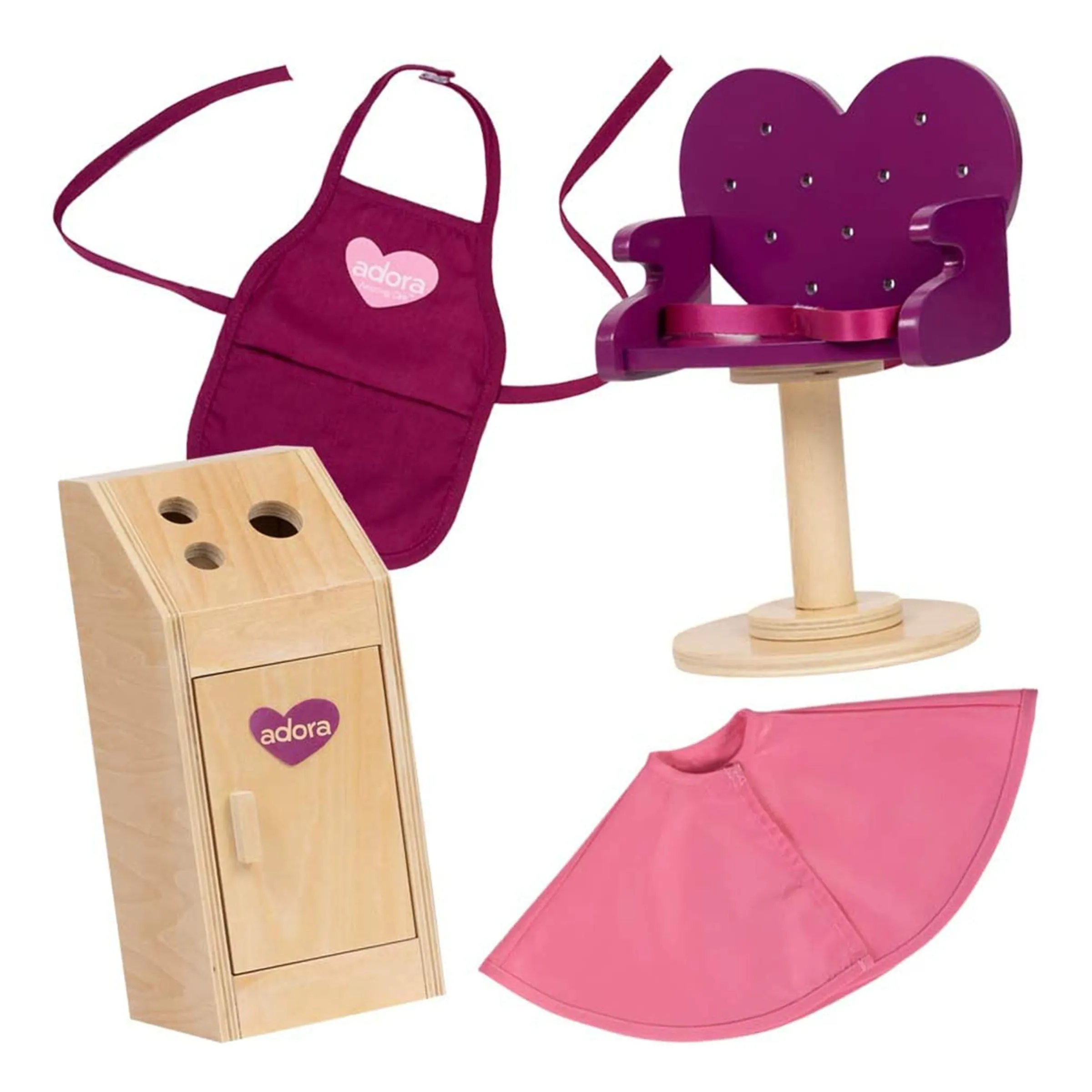Amazing World 18 inch Doll Accessories Salon Accesory Set – 17 Pieces (Amazon Exclusive)