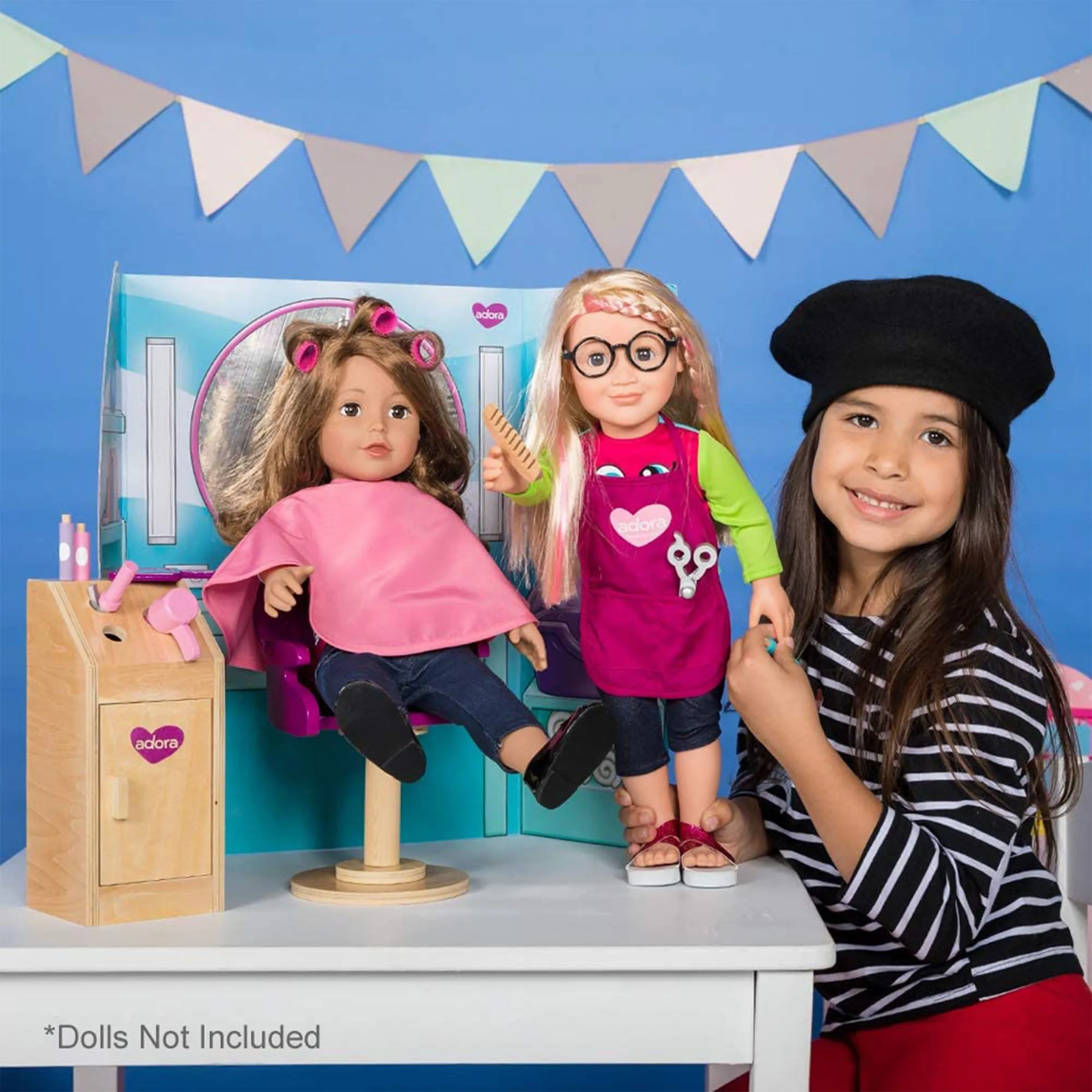 Amazing World 18 inch Doll Accessories Salon Accesory Set – 17 Pieces (Amazon Exclusive)