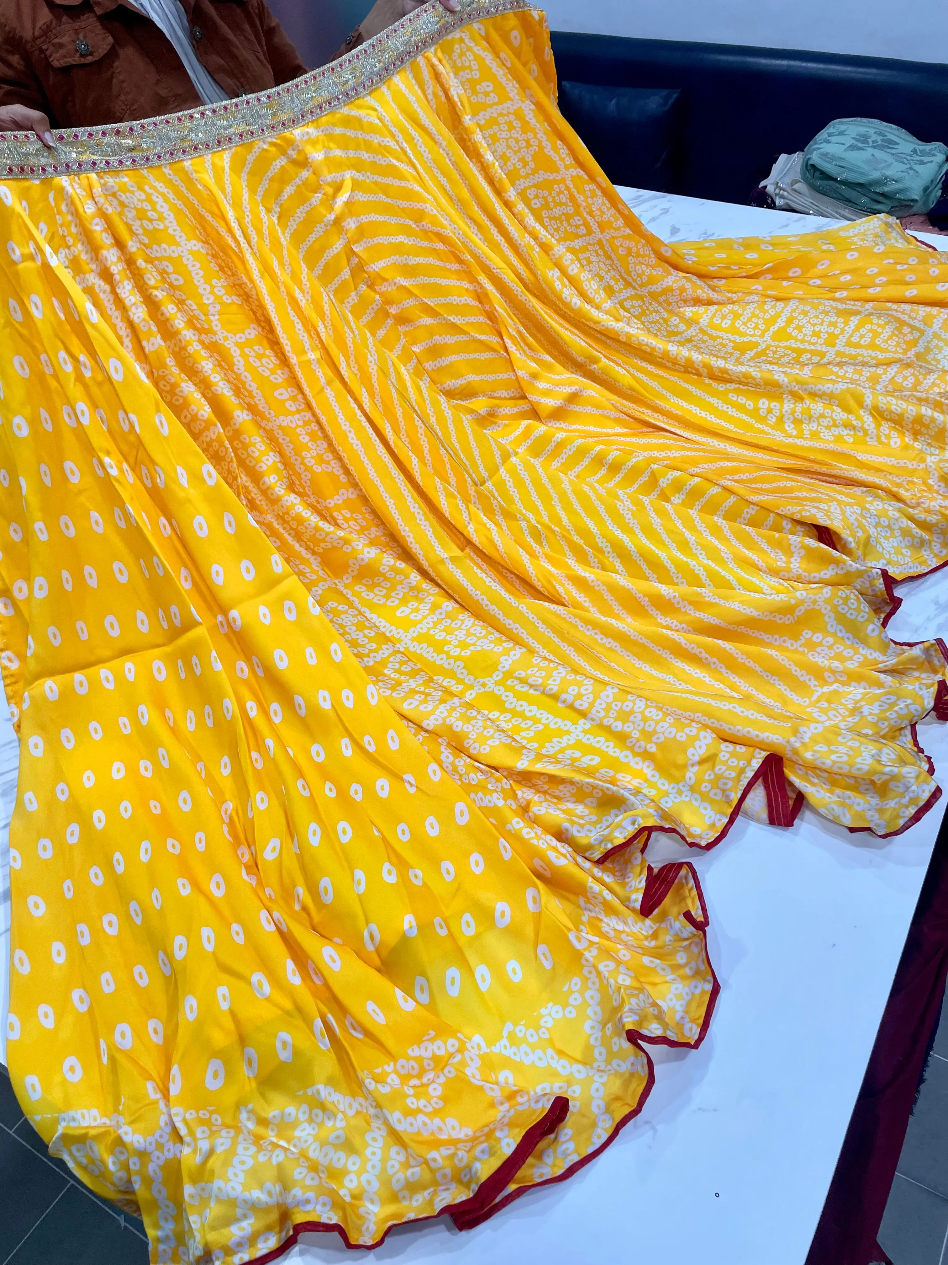 Amazing Yellow Lehenga Choli in Art Silk For Haldi Look