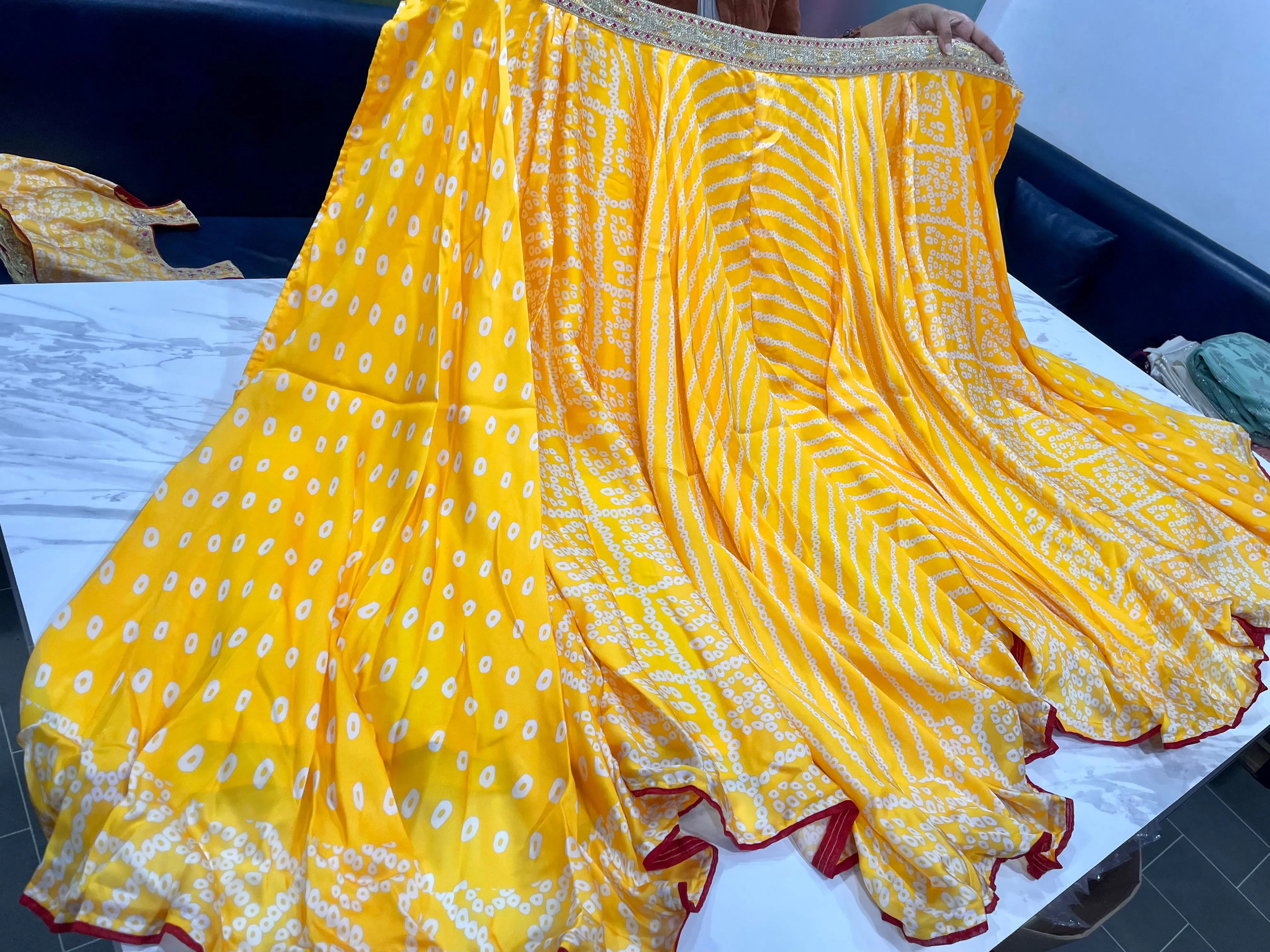 Amazing Yellow Lehenga Choli in Art Silk For Haldi Look
