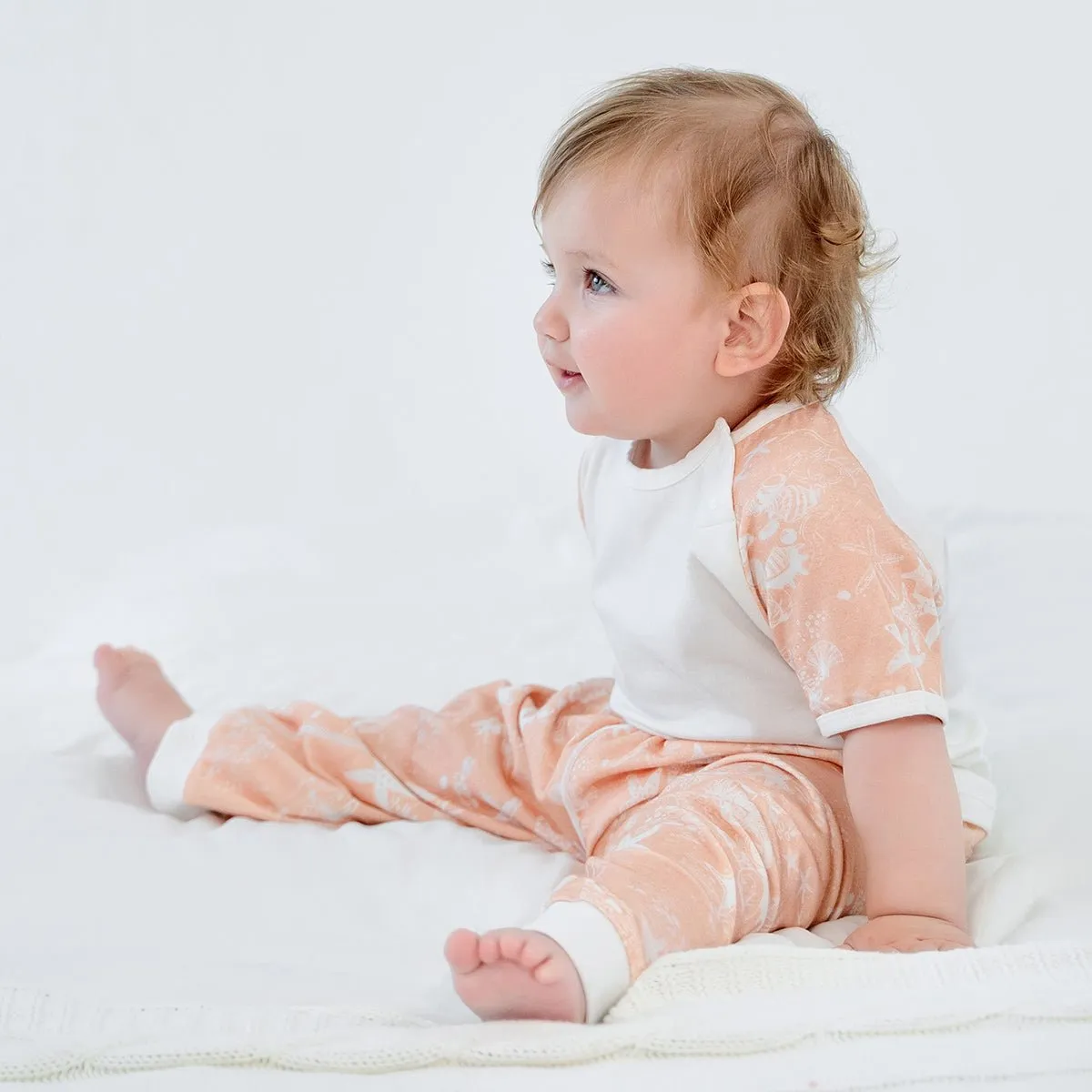 Ambilight Starfish Short Sleeve Kids Nude Pyjama Set