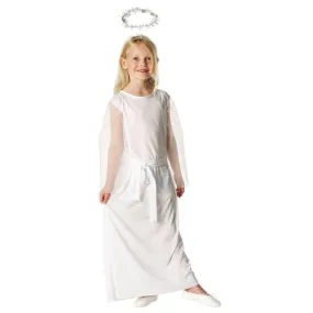 Angel Costume Haunted House Childs Dress with Halo