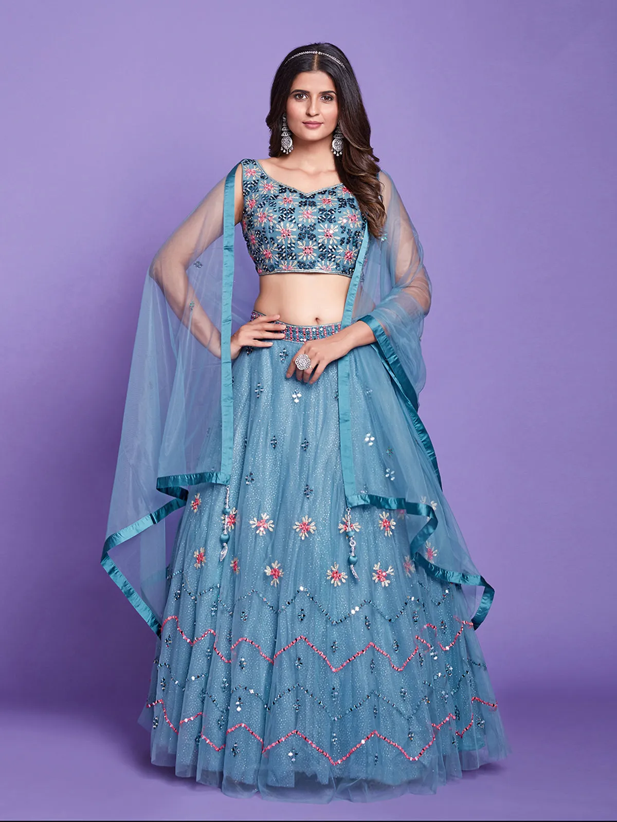 Aqua Net Stitched Lehenga Choli