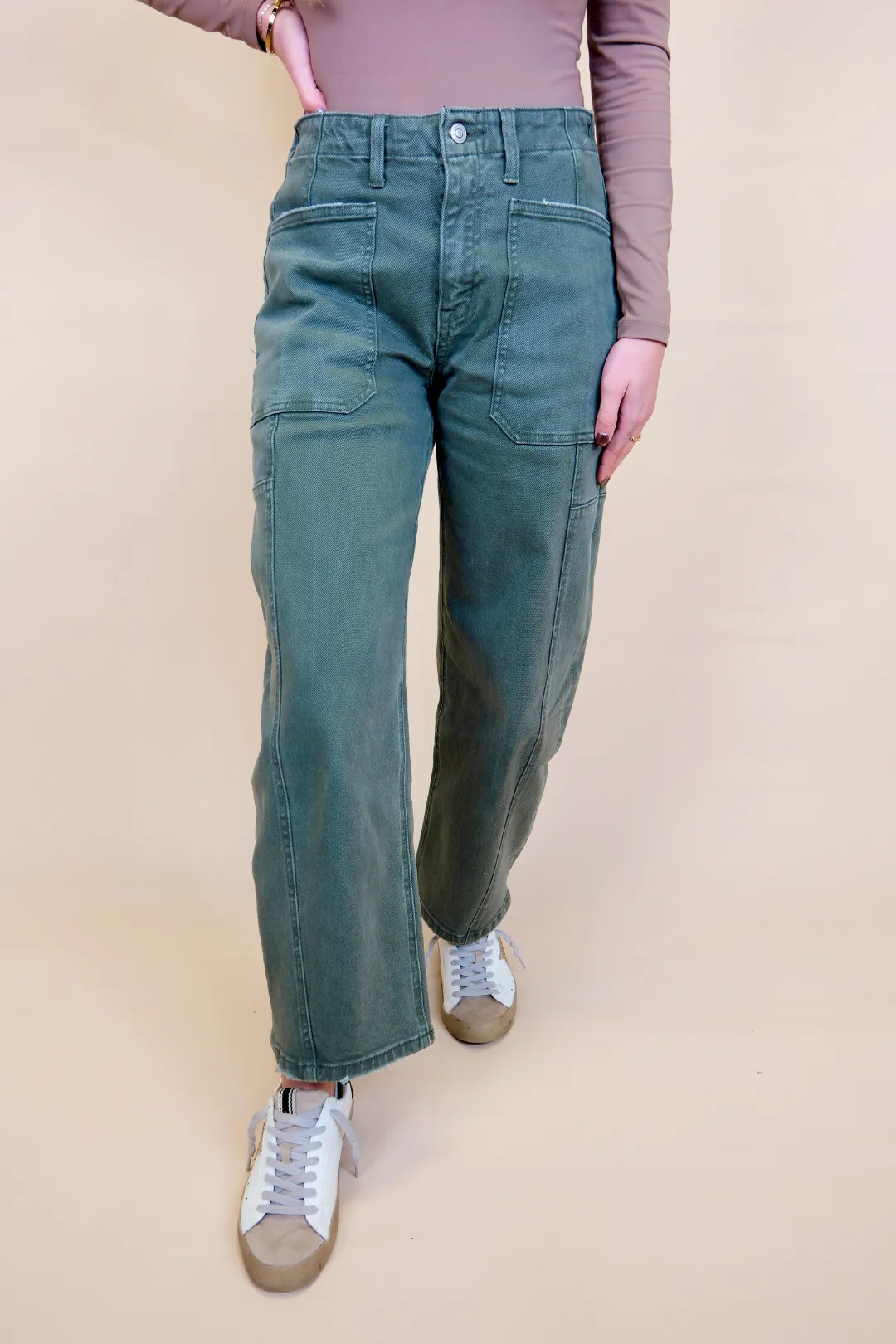 Arden High Rise Barrel Jeans