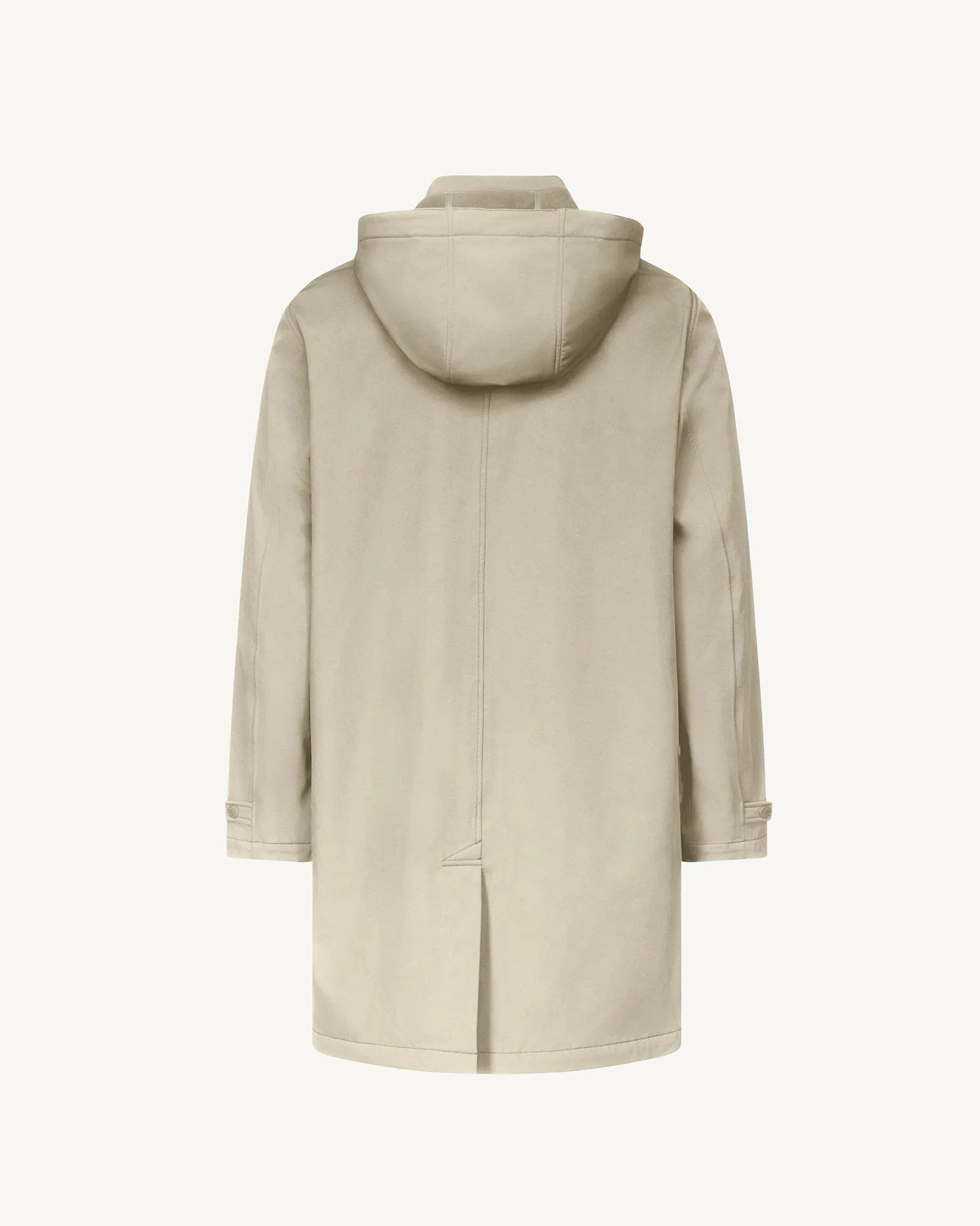 Athenes 2.0 waterproof jacket with detachable hood Beige