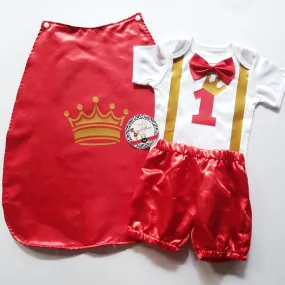 Baby Little Prince Costume Set - Red