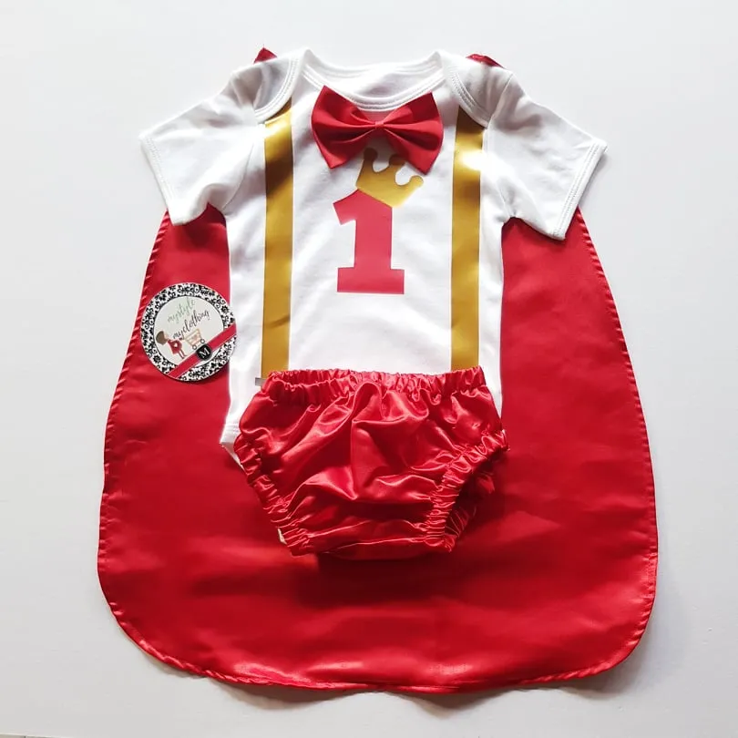 Baby Little Prince Costume Set - Red