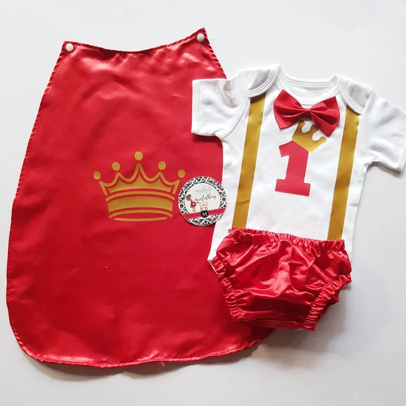 Baby Little Prince Costume Set - Red