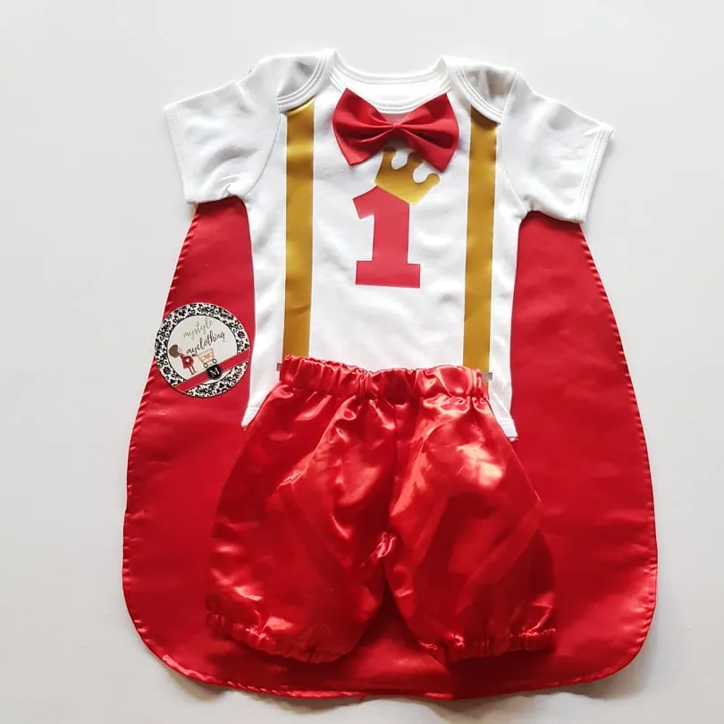 Baby Little Prince Costume Set - Red