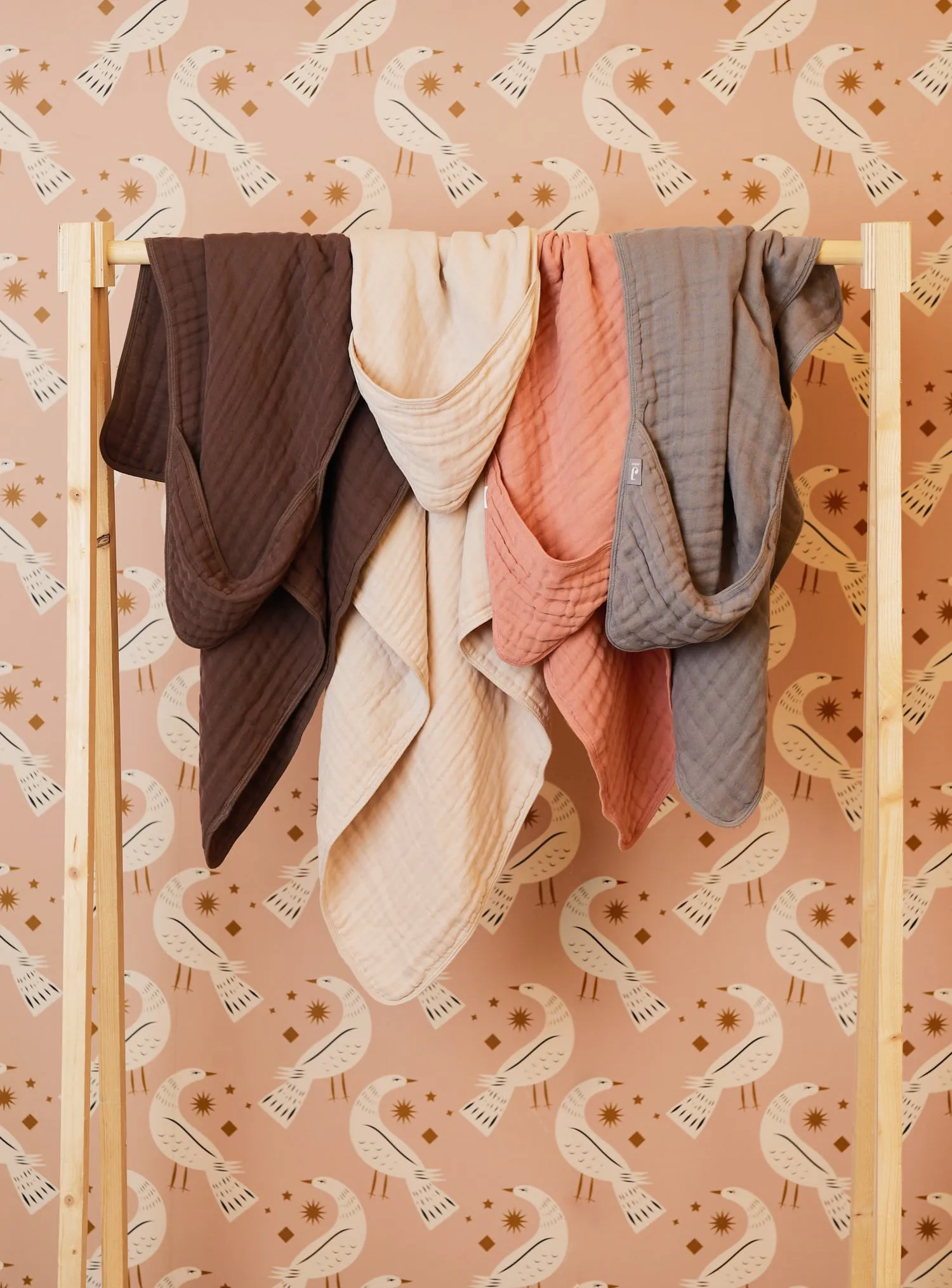 Badcape Wrinkled Cotton 75x75cm - Chestnut