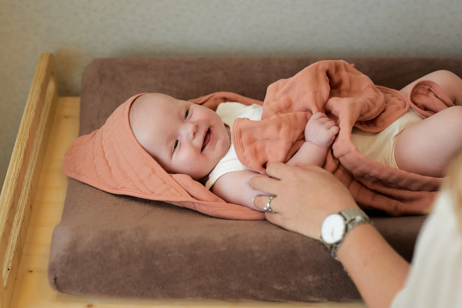 Badcape Wrinkled Cotton 75x75cm - Rosewood