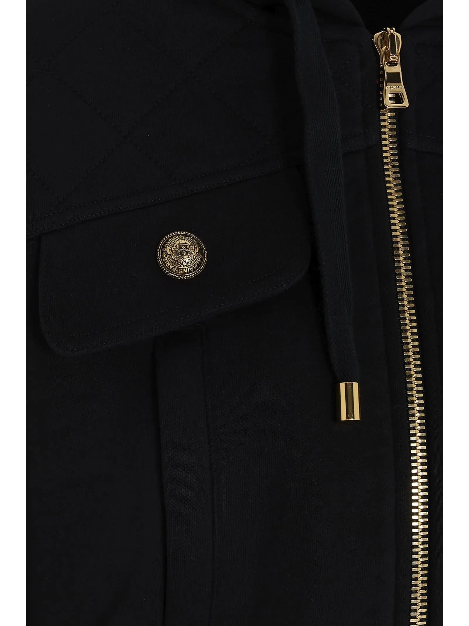 Balmain Cropped Bomber Jacket