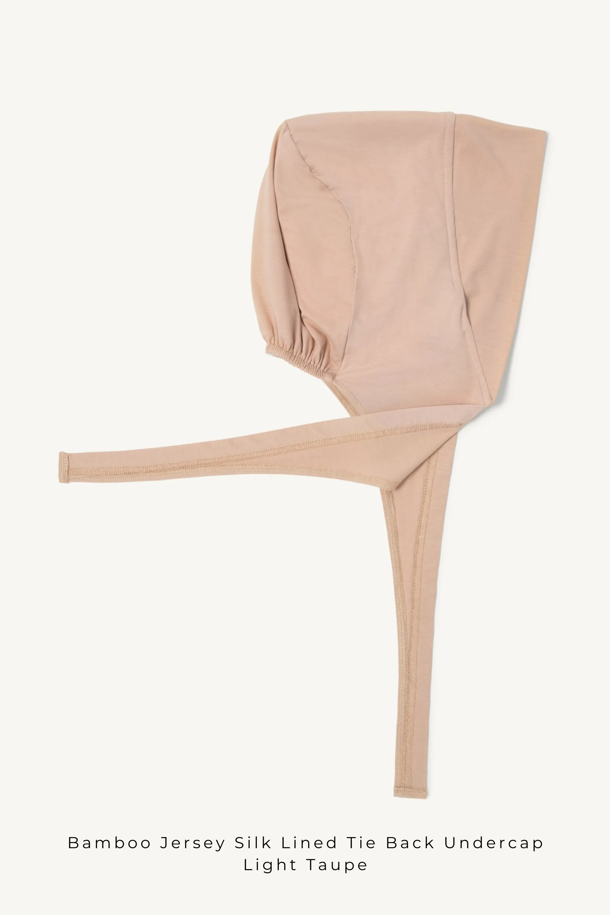 Bamboo Jersey Silk Lined Tie Back Undercap - Dried Sage