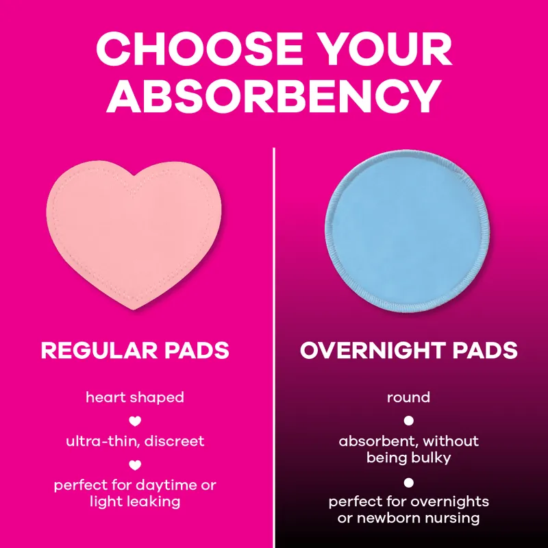 Bamboobies Washable Reusable Nursing Pads - Multipak
