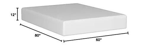 Best Price Mattress 12" Signature Green Tea Memory Foam Mattress, Queen