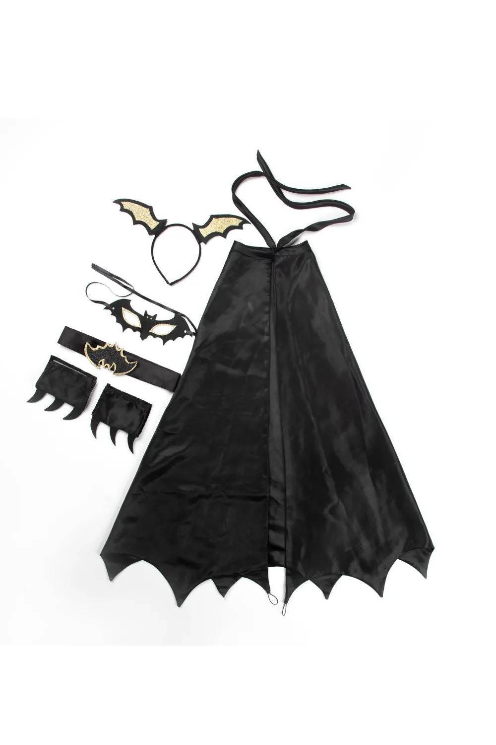 Black Halloween Batman Theme Play Set Of 4