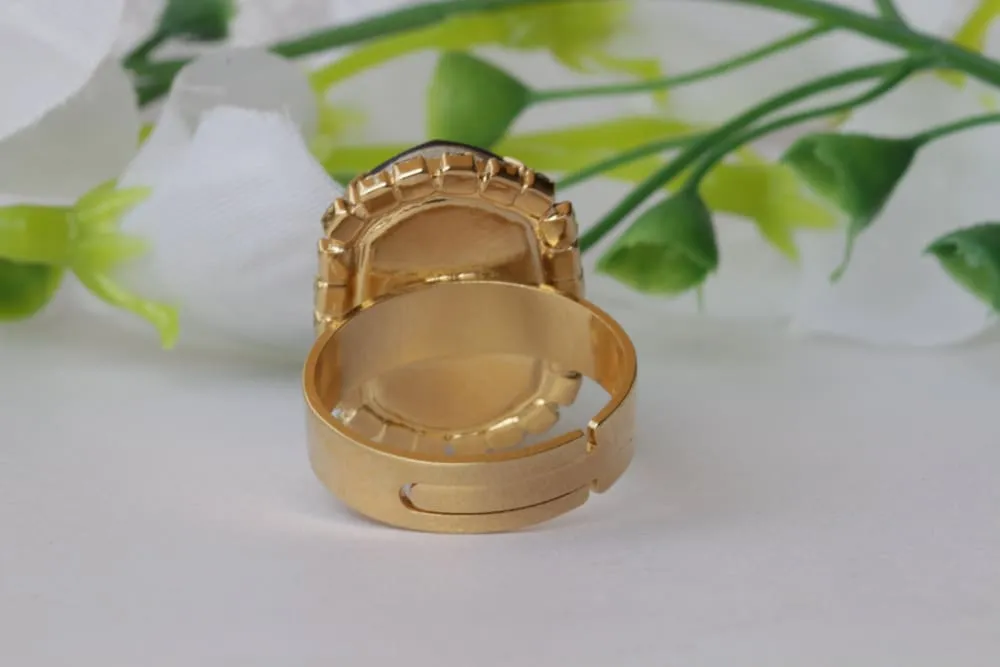 BLACK STONE RING