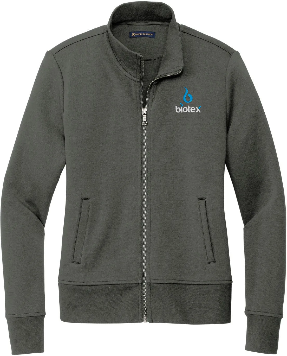 Brooks Brothers Ladies Double-Knit Full-Zip