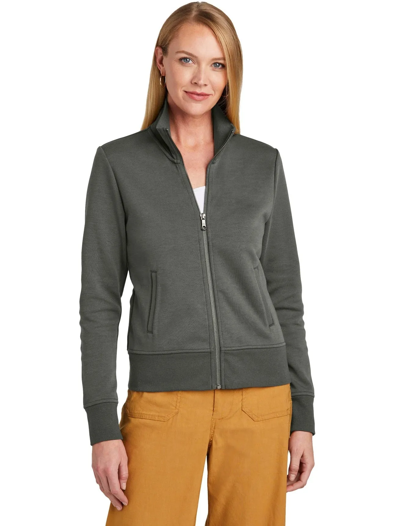 Brooks Brothers Ladies Double-Knit Full-Zip