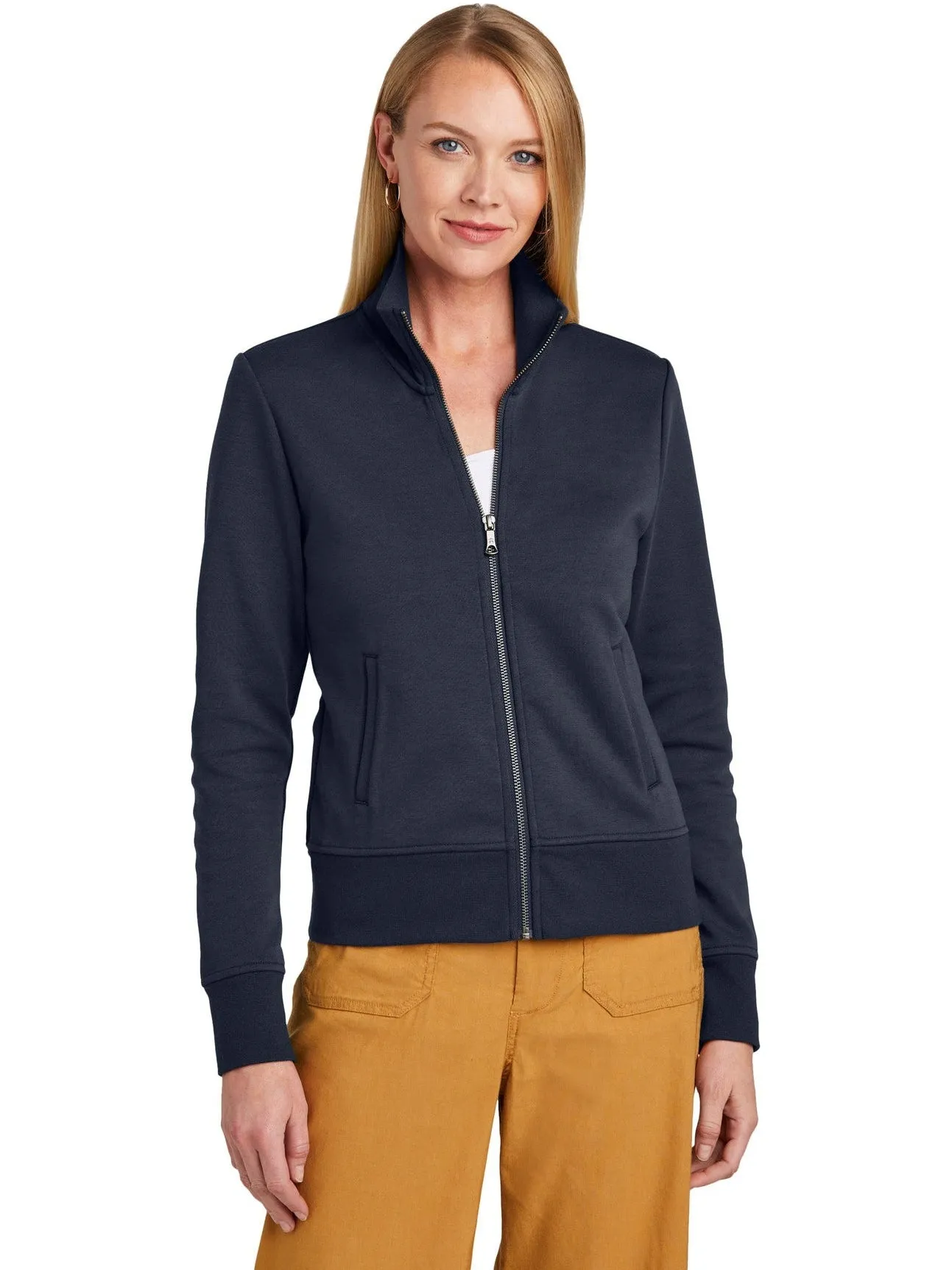 Brooks Brothers Ladies Double-Knit Full-Zip