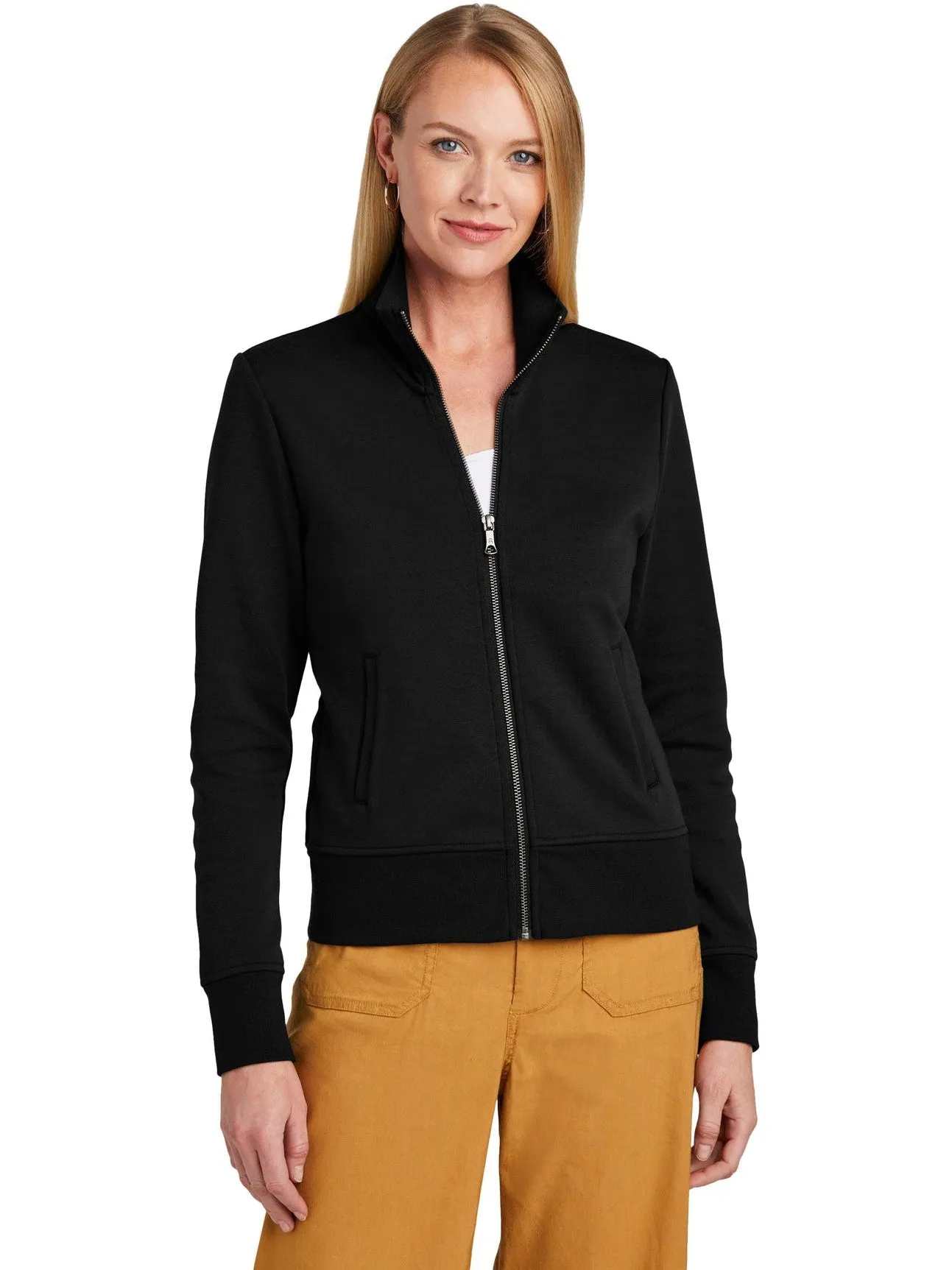 Brooks Brothers Ladies Double-Knit Full-Zip