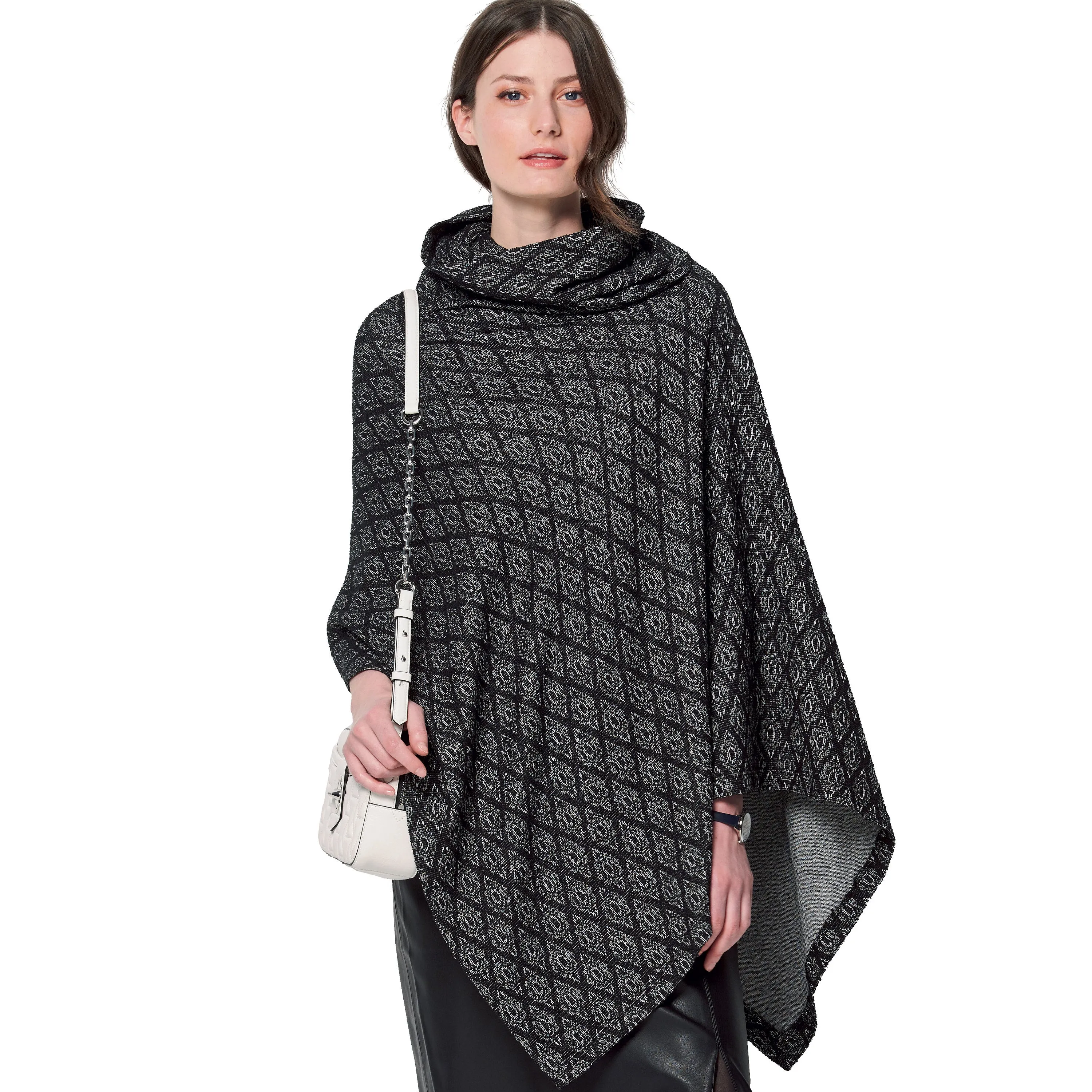 Burda Pattern 6175 Misses' Cape – Rectangular – with roll neck