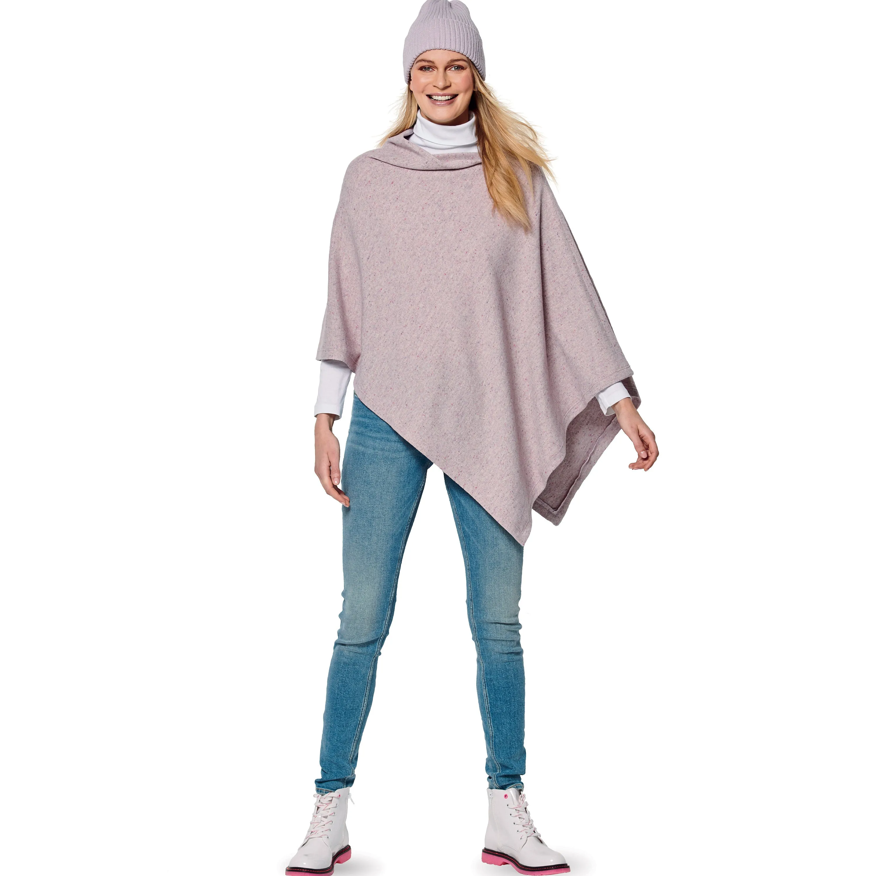 Burda Pattern 6175 Misses' Cape – Rectangular – with roll neck