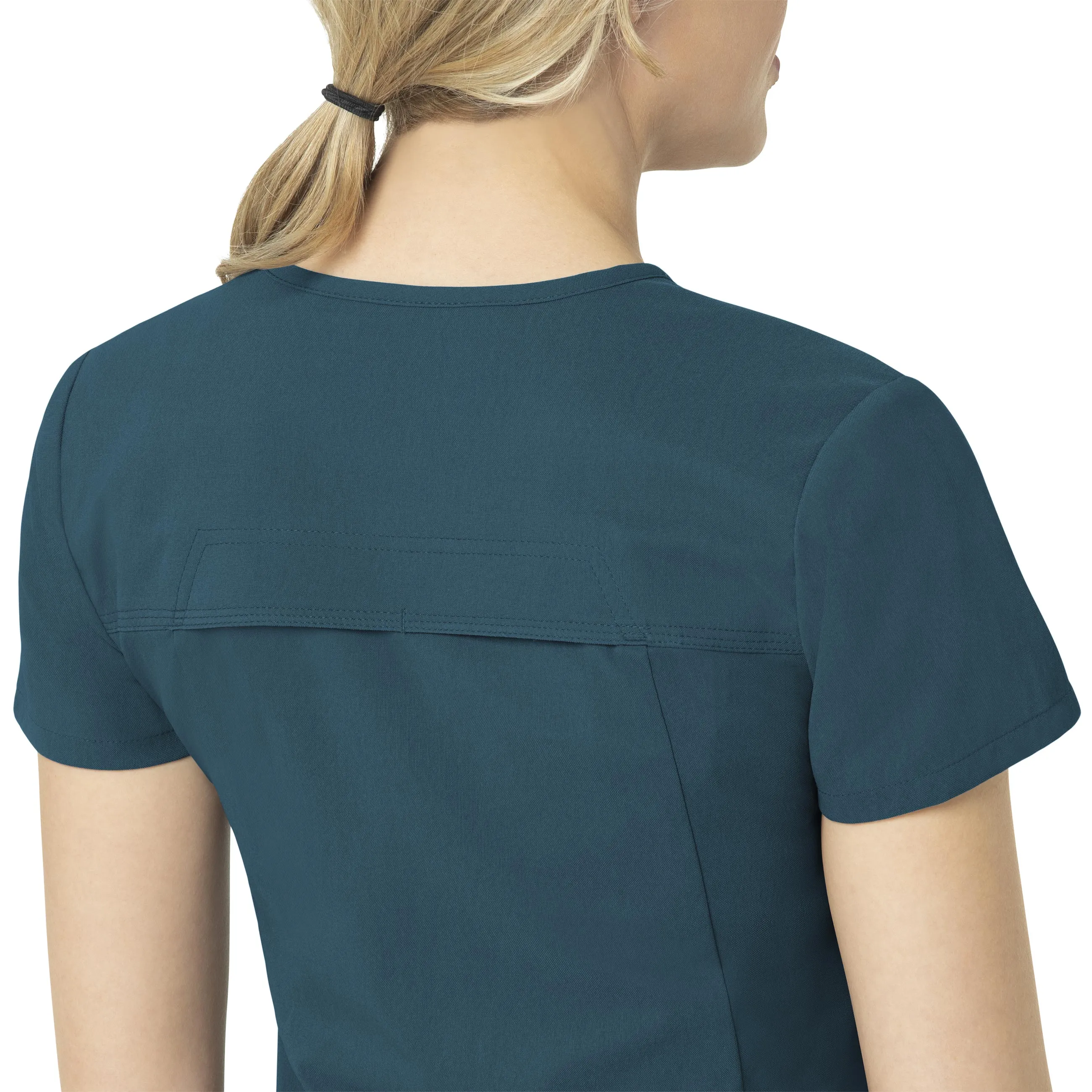 Carhartt Rugged Flex Peak Women's Tuck-In Scrub Top - Caribbean Blue