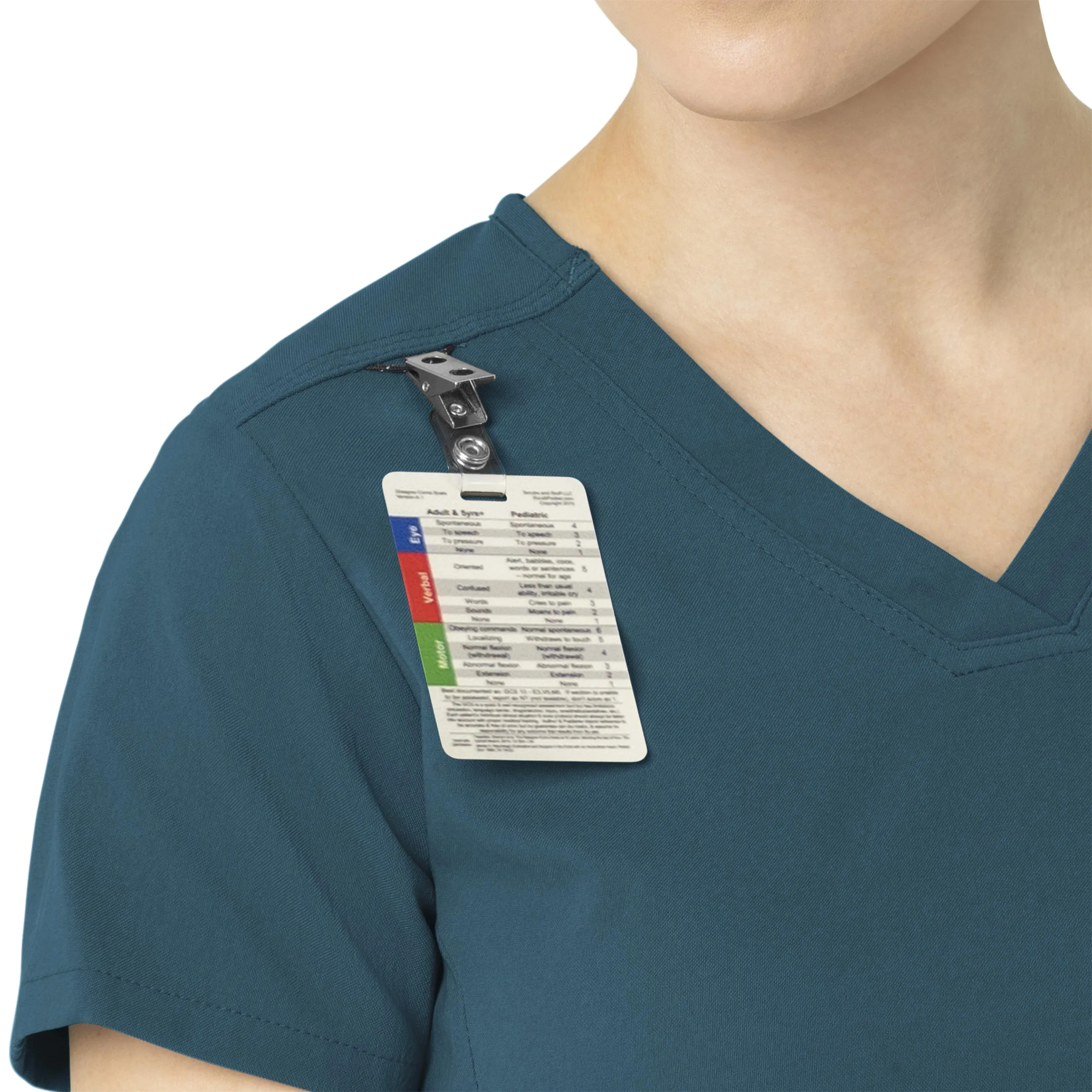 Carhartt Rugged Flex Peak Women's Tuck-In Scrub Top - Caribbean Blue