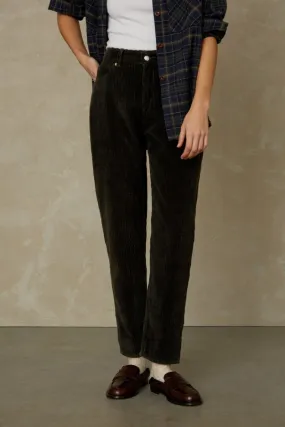 Caroline Cropped | Deep Forest Cord