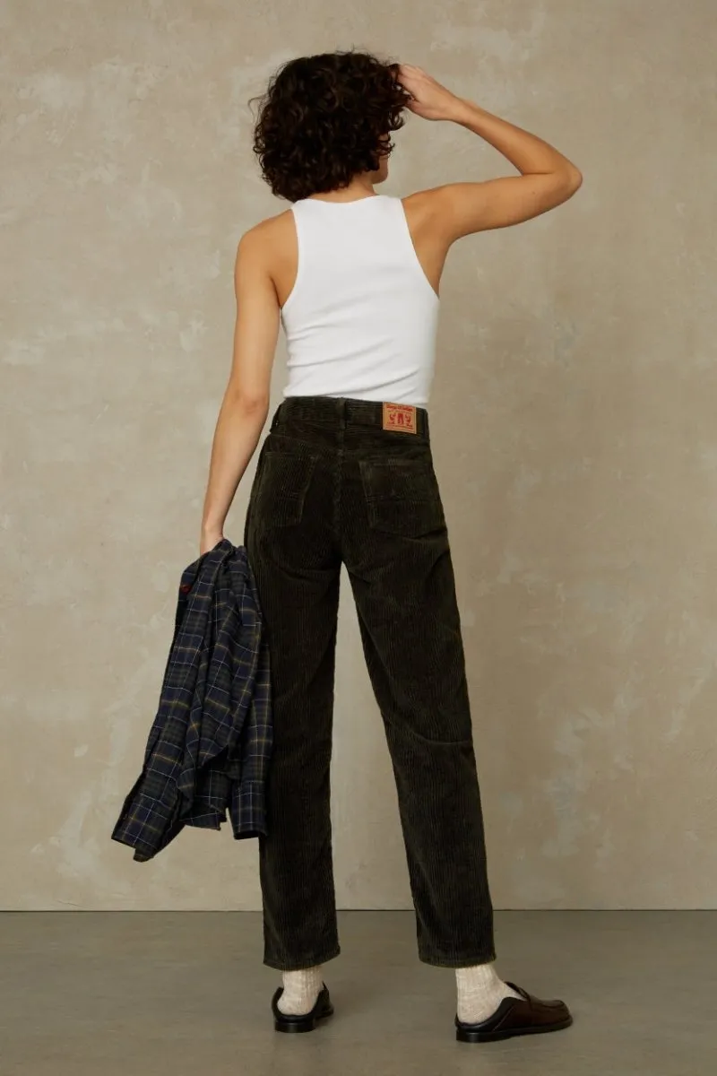 Caroline Cropped | Deep Forest Cord