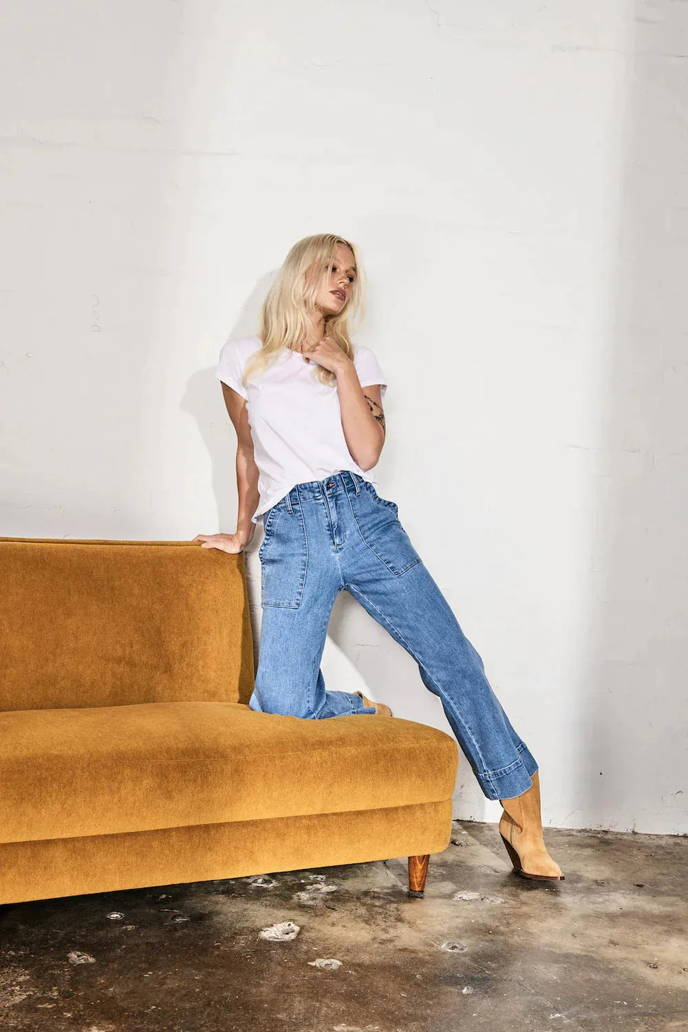 CELESTE PANT | 70s Blue