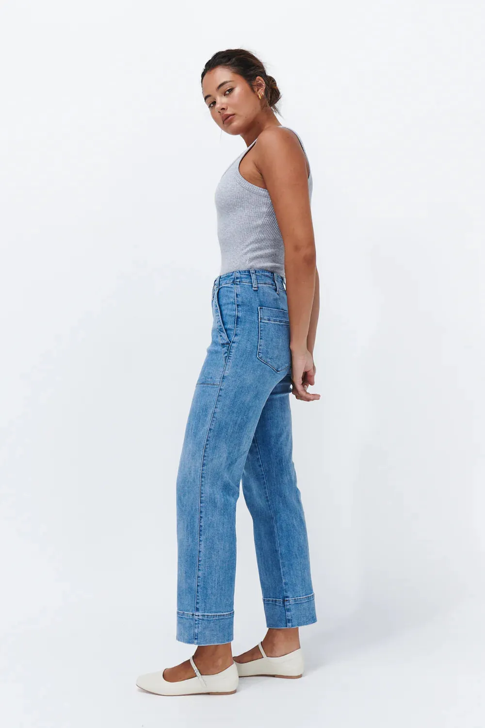CELESTE PANT | 70s Blue