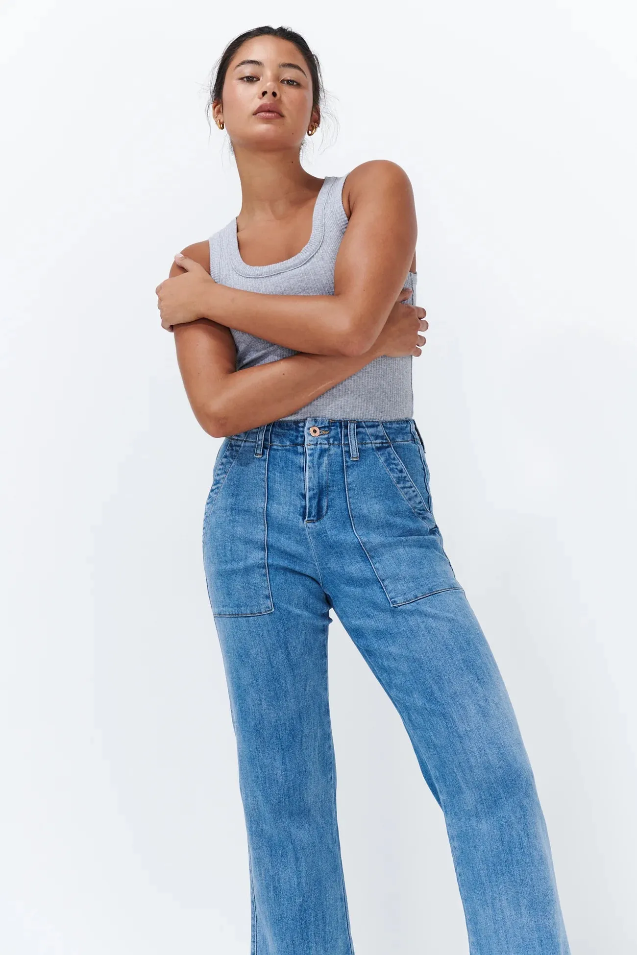 CELESTE PANT | 70s Blue