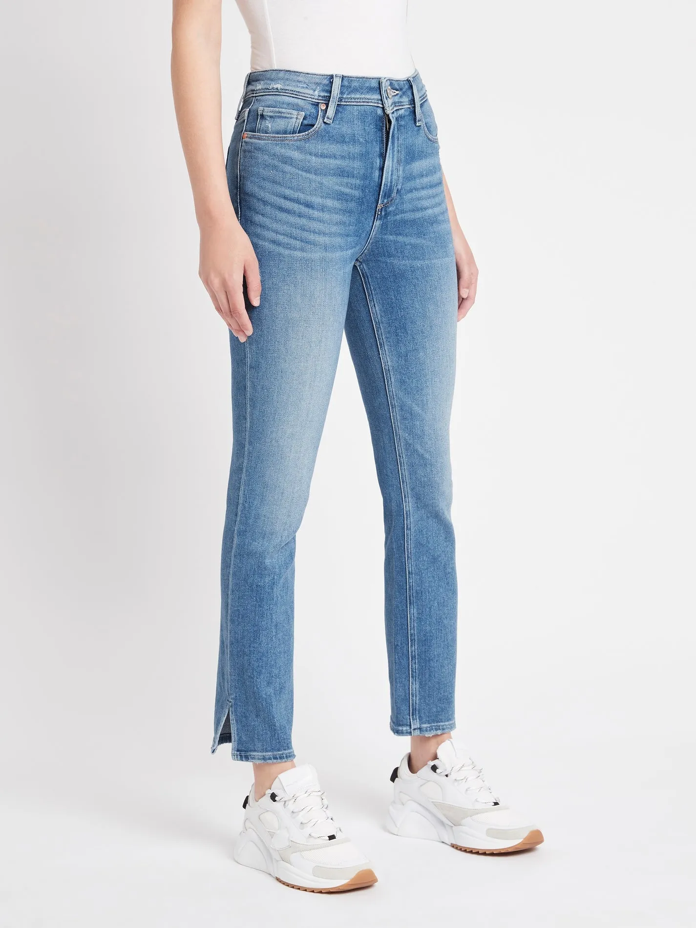 Cindy Outseam Slit Jean